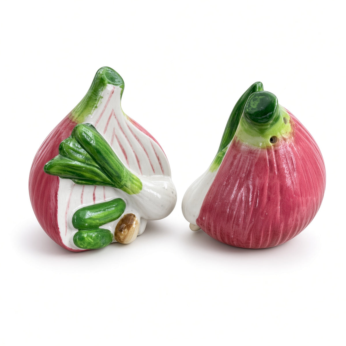 Kitchlux Ceramic Salt and Pepper Shakers - Radish