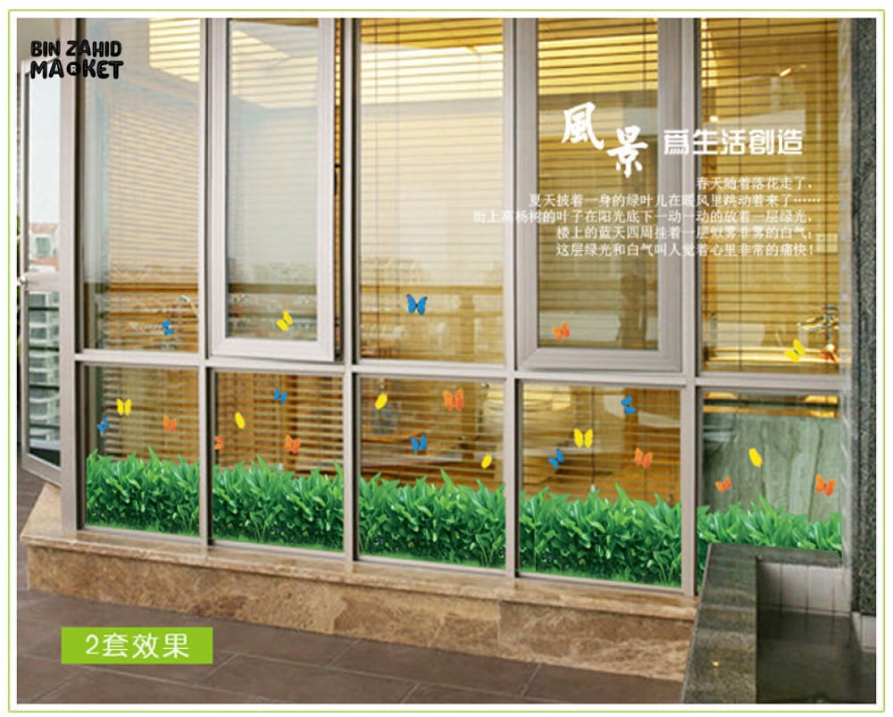WALL DECOR GLASS STICKERS