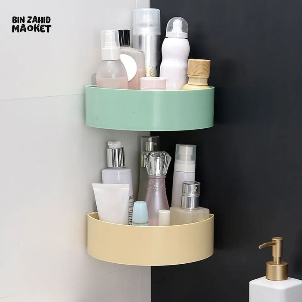 WALL MOUNTED CORNER SHELF