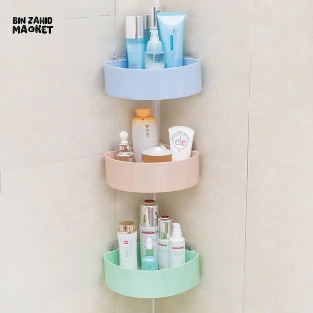 WALL MOUNTED CORNER SHELF