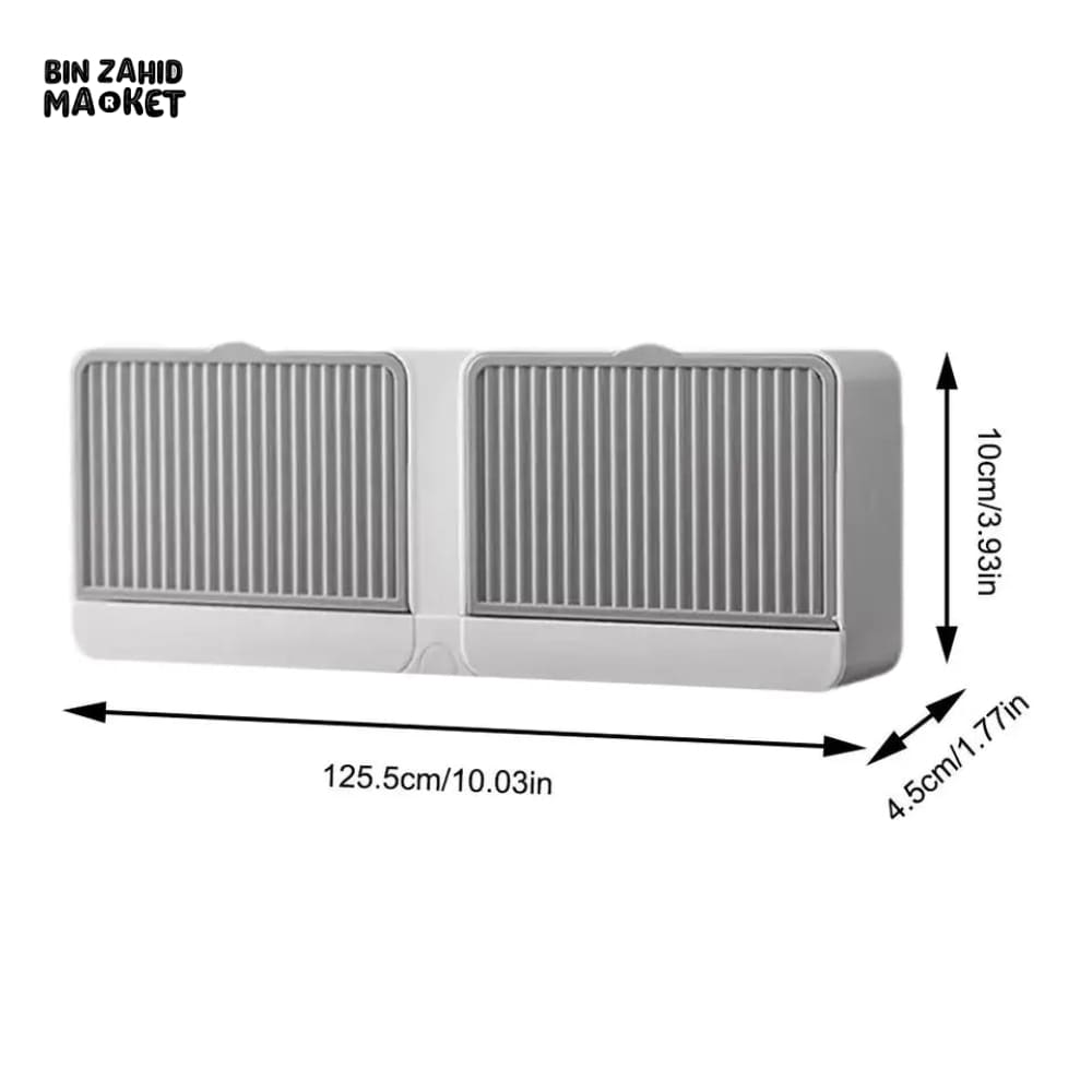 WALL MOUNTED DOUBLE SIDED SOAP BOX