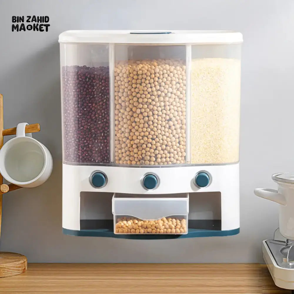 WALL MOUNTED GRAIN FOOD CONTAINER