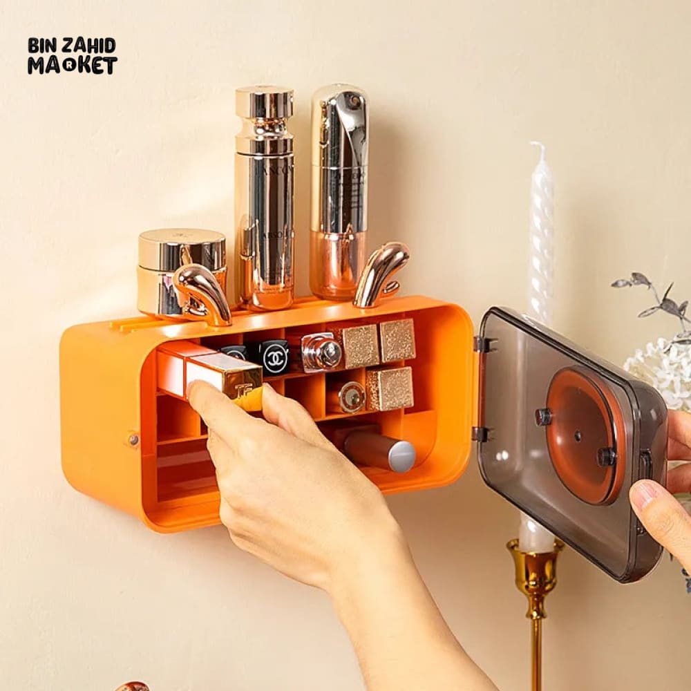 WALL MOUNTED LIPSTICK STORAGE BOX Orange
