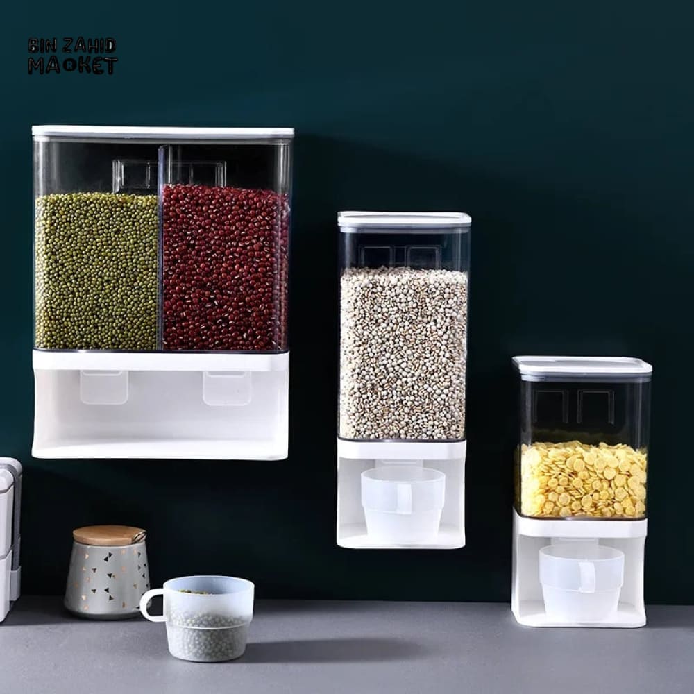 WALL MOUNTED PUNCH FREE RICE & CEREAL DISPENSER