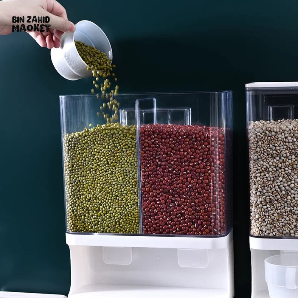 WALL MOUNTED PUNCH FREE RICE & CEREAL DISPENSER