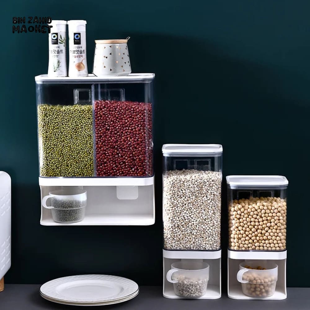 WALL MOUNTED PUNCH FREE RICE & CEREAL DISPENSER