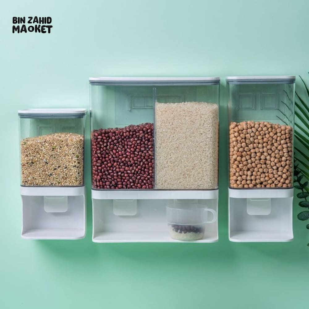 WALL MOUNTED PUNCH FREE RICE & CEREAL DISPENSER