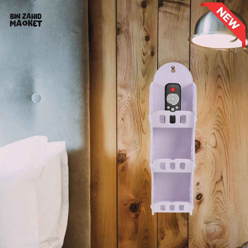 WALL-MOUNTED REMOTE CONTROL & ORGANIZER HOLDER (3-TIER)