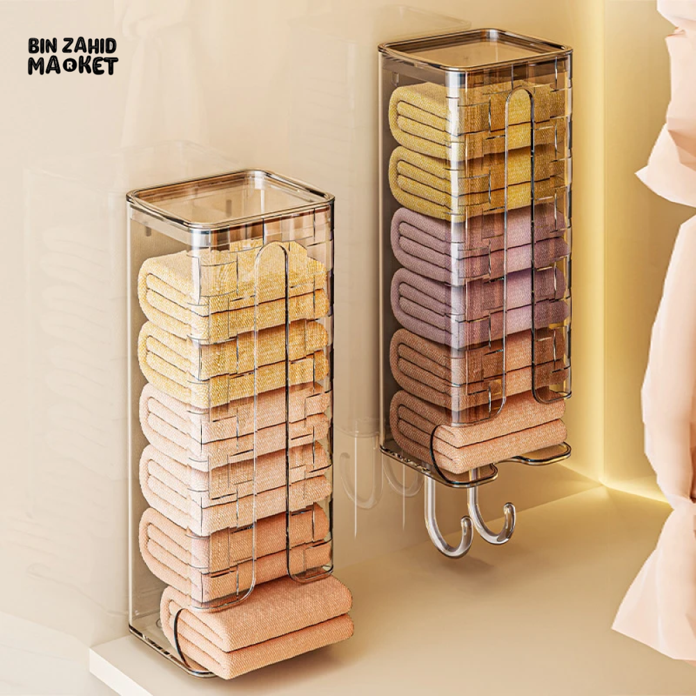 WALL MOUNTED UNDERWEAR & SOCK ORGANIZER STORAGE BOX KITCHEN GARBAGE BAG HOLDER