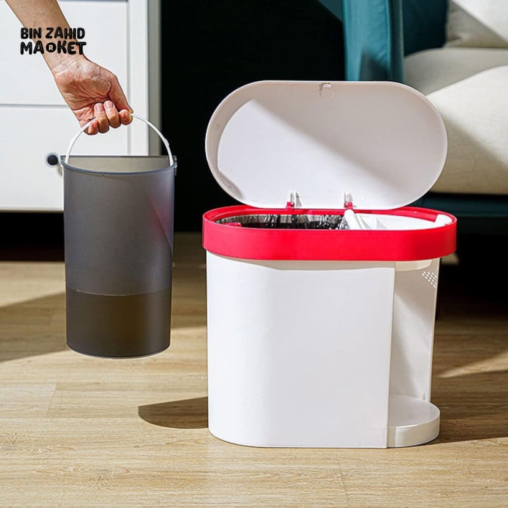 WASTE BIN HOUSEHOLD GARBAGE CAN WITH LID – DETACHABLE & DURABLE