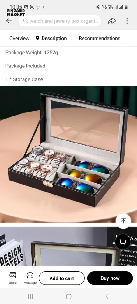 WATCHES & SUNGLASSES ORGANIZER