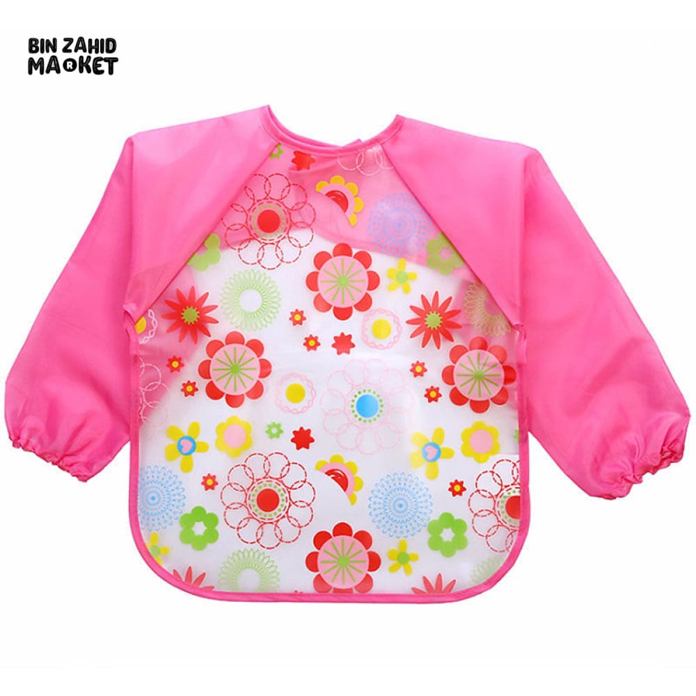 WATER-PROOF SLEEVES BIB Flowers