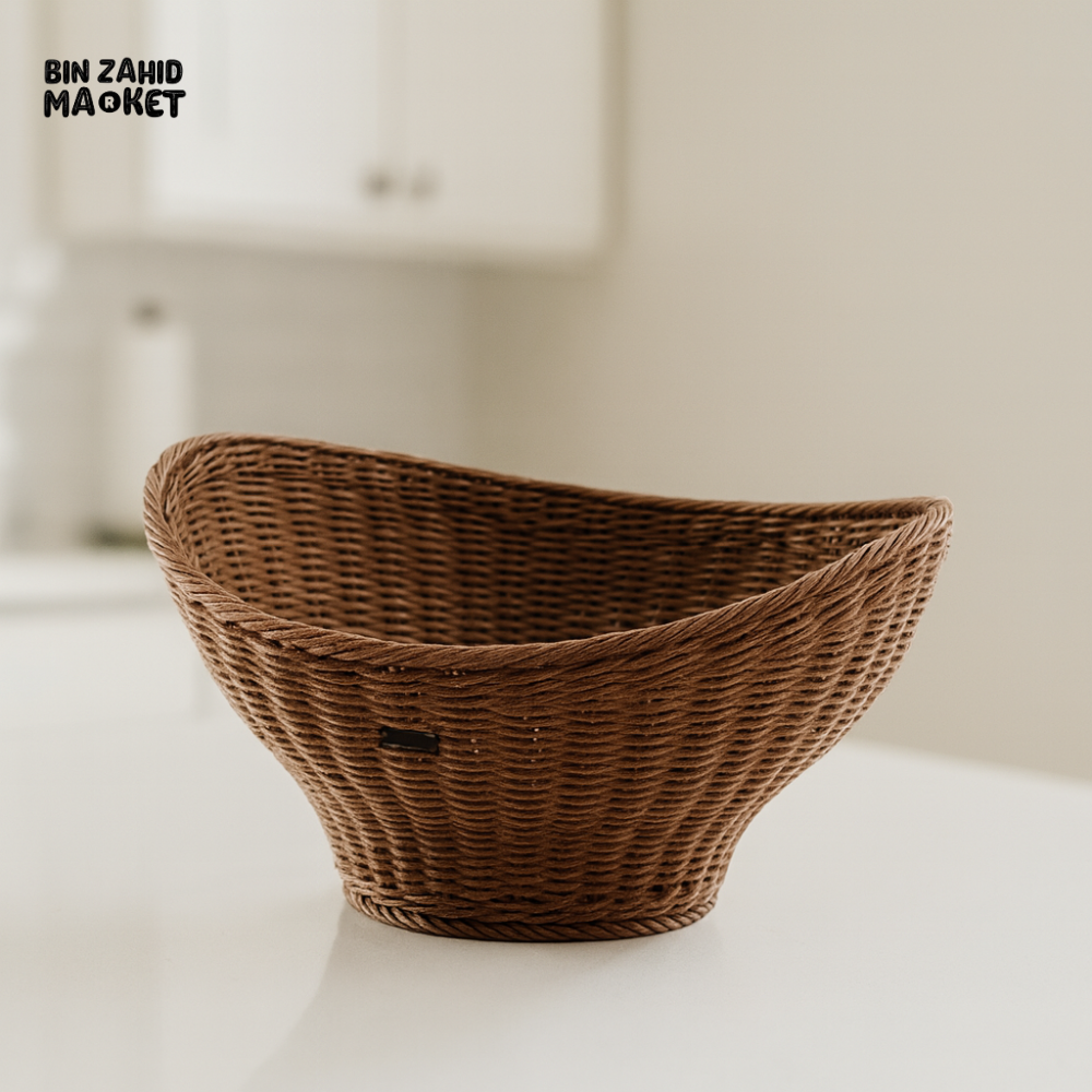 WEAVE FRUIT BASKET SIZE 1 – WICKER BOWL FOR KITCHEN & TABLE DECOR