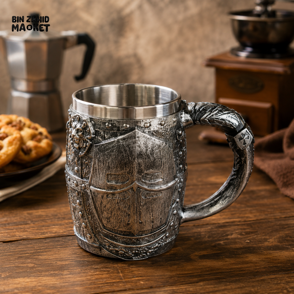 WIKING WARRIOR SHIELD STAINLESS STEEL DRINKING MUG - Mugs