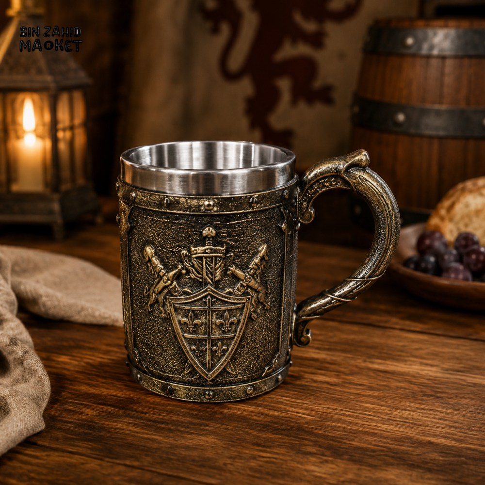 WIKING WARRIOR STAINLESS STEEL DRINKING MUG - Mugs