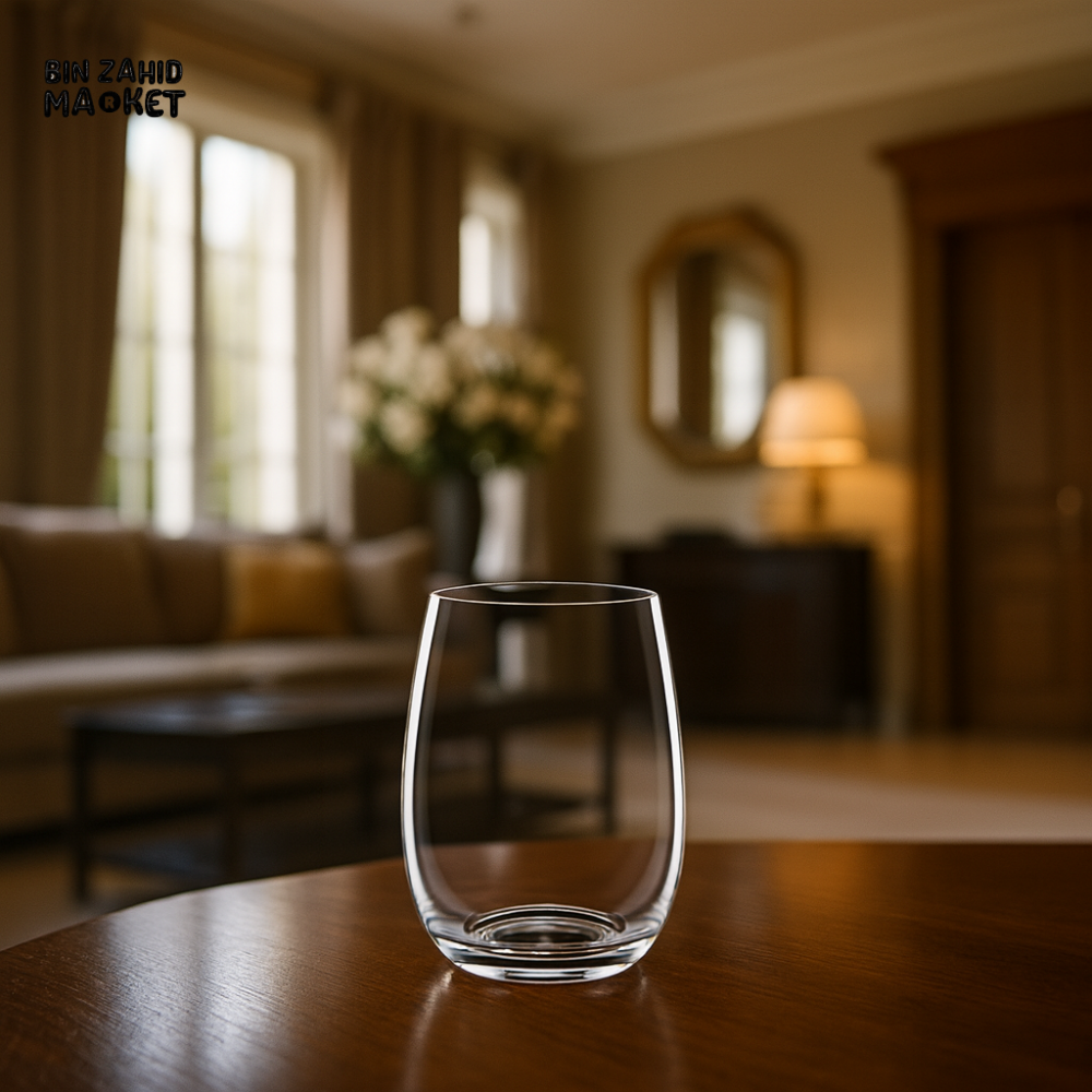 WILMAX ENGLAND GLASS SET OF 6 PREMIUM CLEAR TUMBLERS FOR LUXURY DINING - 888021