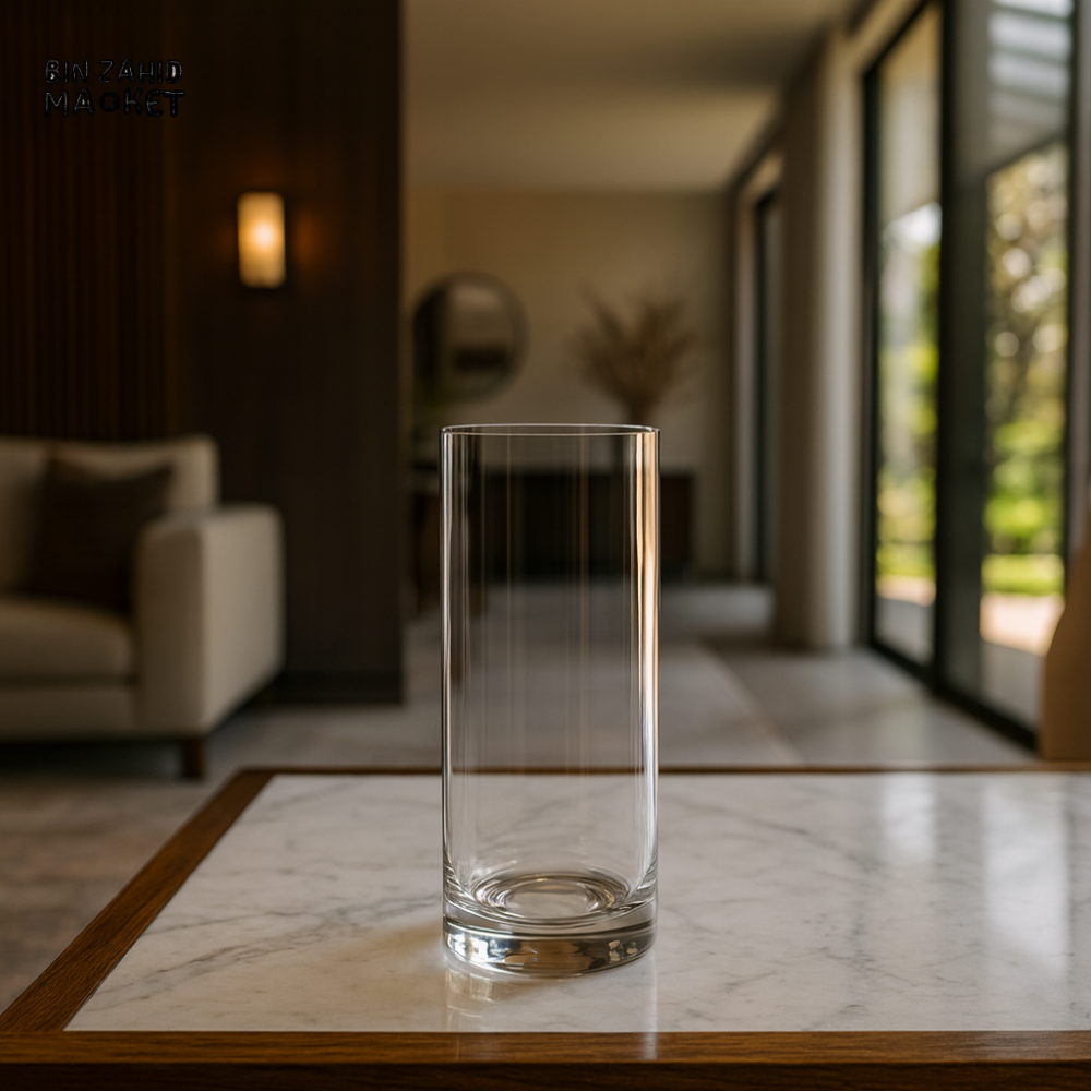 WILMAX ENGLAND GLASS SET OF 6 PREMIUM CLEAR TUMBLERS FOR LUXURY DINING - 888024