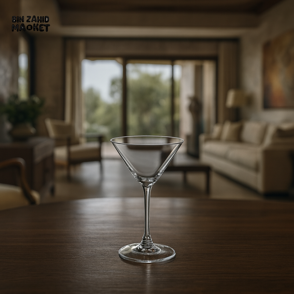 WILMAX ENGLAND MARTINI GLASS 6 PIECE – CLASSIC STEMWARE FOR COCKTAILS & LUXURY DINING - 888029