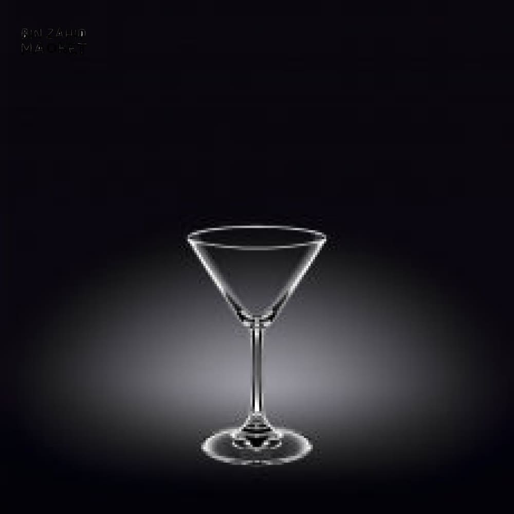 WILMAX ENGLAND MARTINI GLASS 6 PIECE – CLASSIC STEMWARE FOR COCKTAILS & LUXURY DINING - 888029