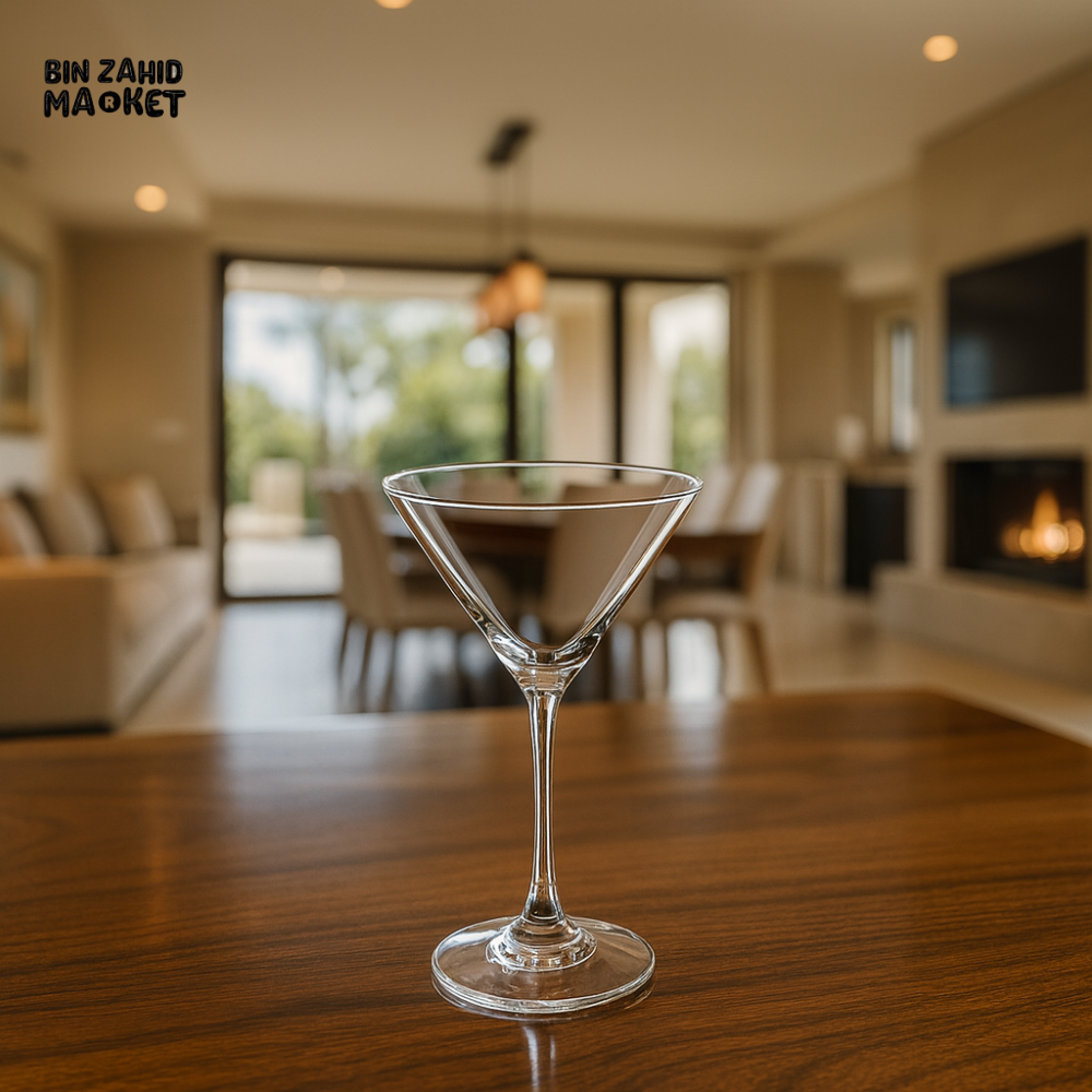 WILMAX ENGLAND MARTINI GLASS 6 PIECE – CLASSIC STEMWARE FOR COCKTAILS & LUXURY DINING - 888030