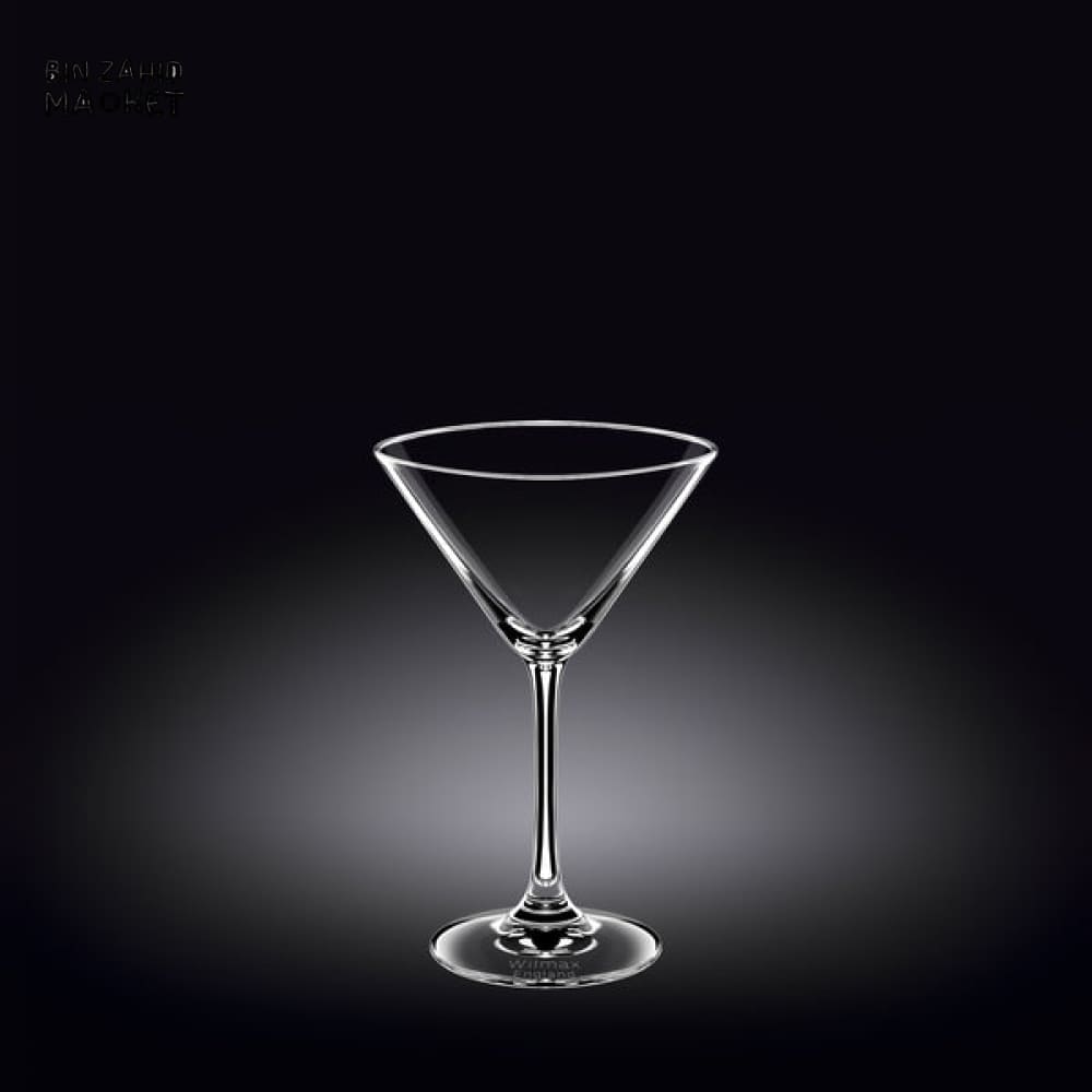 WILMAX ENGLAND MARTINI GLASS 6 PIECE – CLASSIC STEMWARE FOR COCKTAILS & LUXURY DINING - 888030