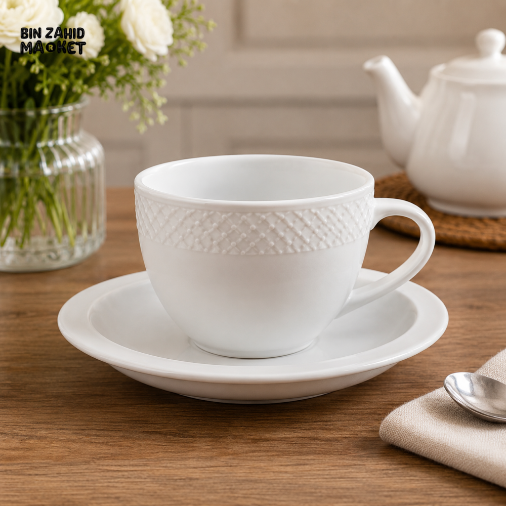 WINSOR ENGLAND CERAMIC TEA CUP & SAUCER SET - Cups & Saucers