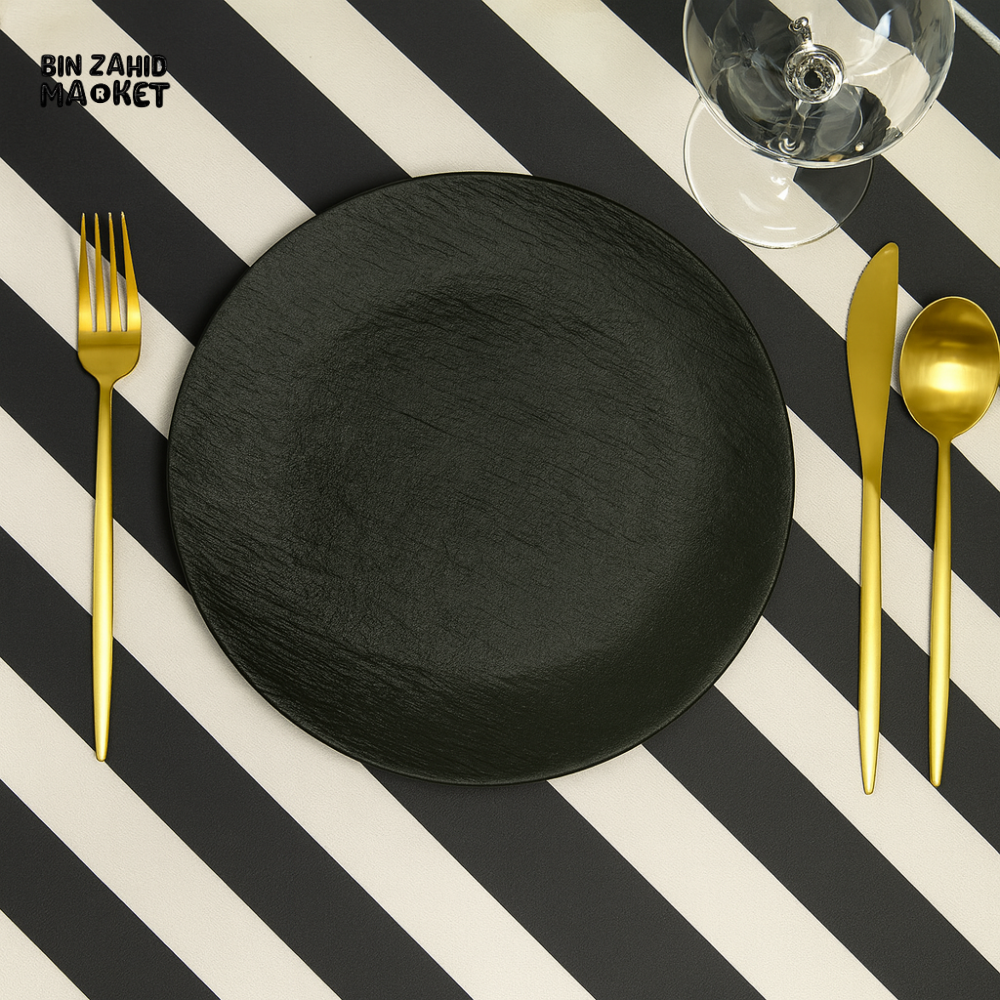 WINSOR ENGLAND DINNER PLATE CLASSIC CERAMIC TABLEWARE 10.25" BLACK