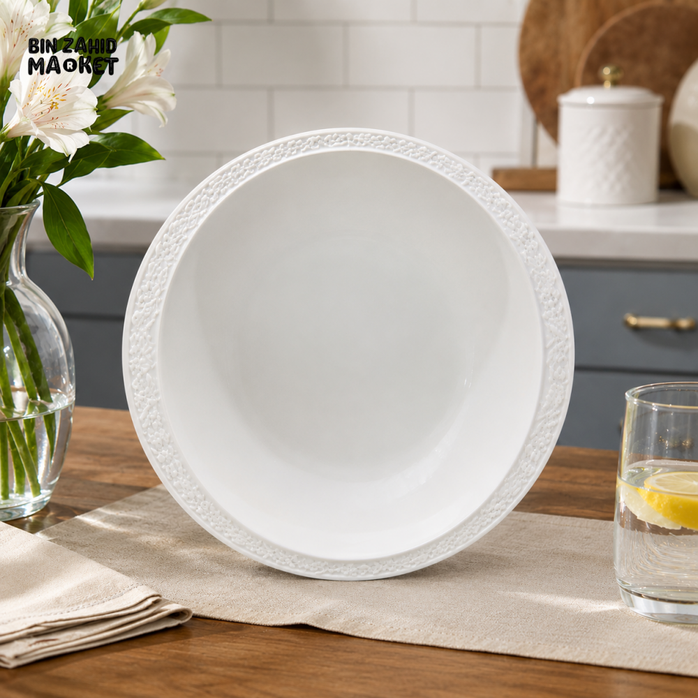 WINSOR ENGLAND EMBOSSED CERAMIC DINNER PLATE - Plates