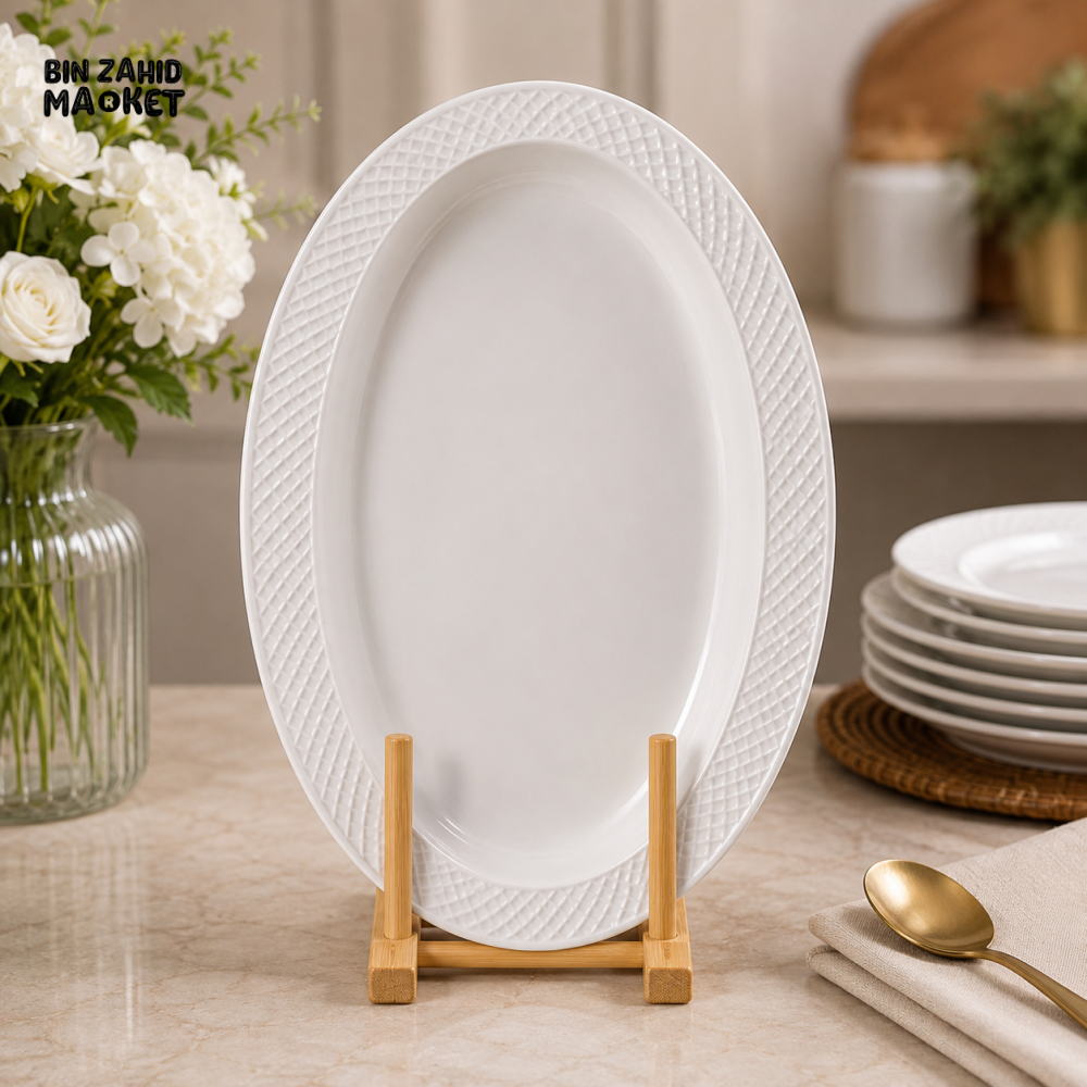 WINSOR ENGLAND OVAL CERAMIC SERVING PLATTER - Platters