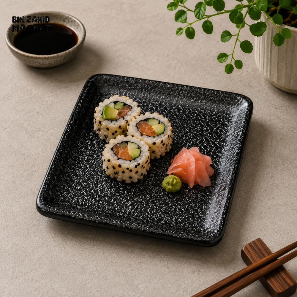 WINSOR ENGLAND SQUARE SERVING TRAY / BLACK - 13 INCH - Trays