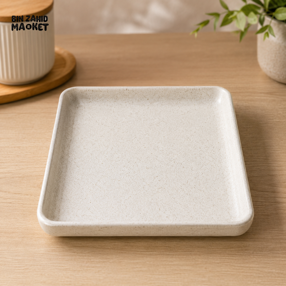 WINSOR ENGLAND SQUARE SERVING TRAY / WHITE - 13 INCH - Trays
