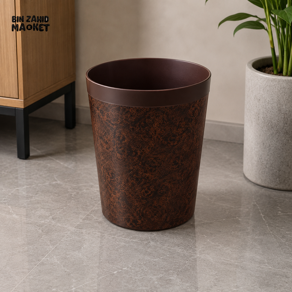 WOOD GRAIN MULTIPURPOSE WASTEBASKET - Bins & Waste Baskets
