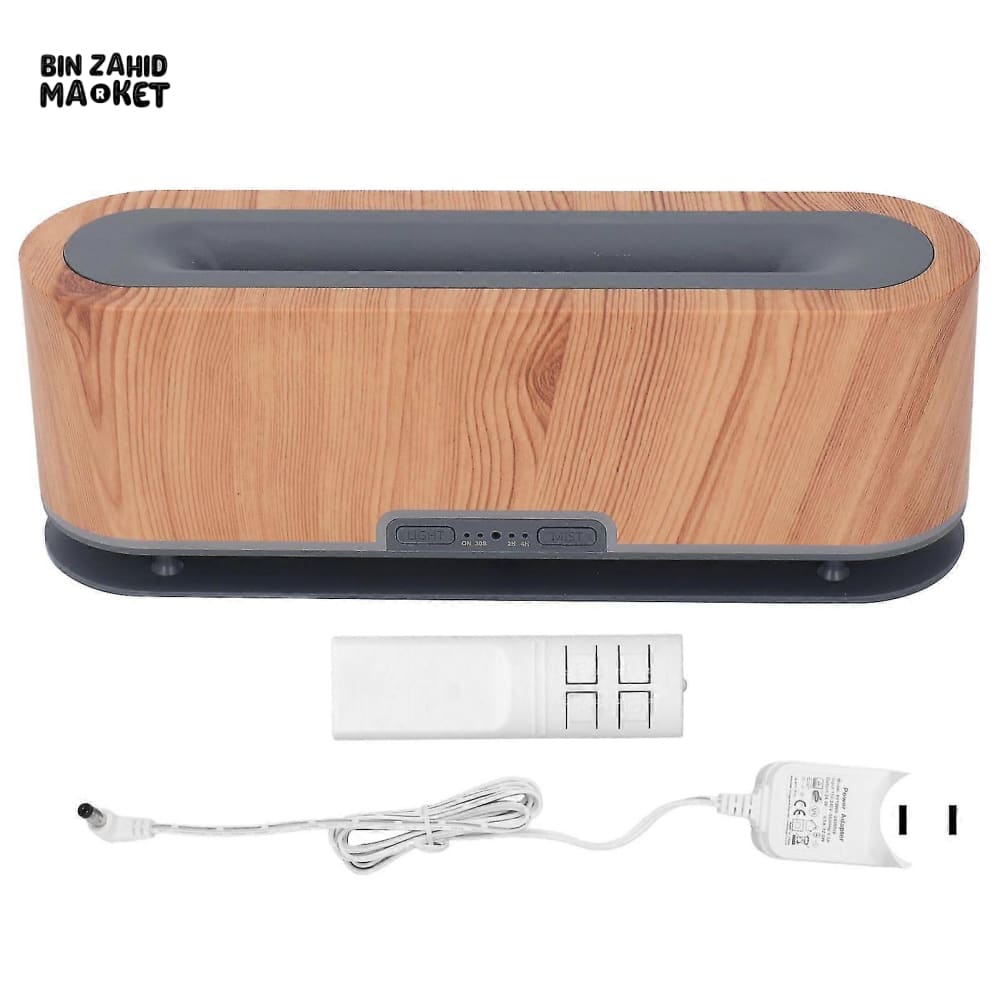 WOOD GRAIN ULTRASONIC HUMIDIFIER – MODERN AROMATHERAPY ESSENTIAL OIL DIFFUSER FOR HOME