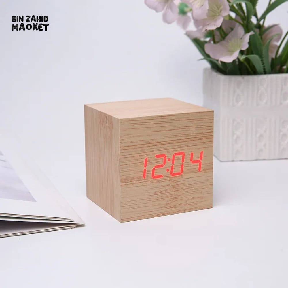 WOODEN ALARM CLOCK