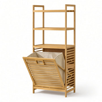Homdelux Bamboo Laundry Basket - 3 Tiers