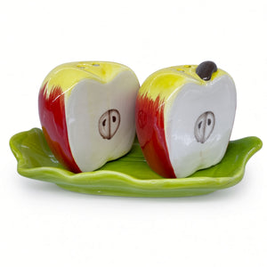 Kitchlux Ceramic Salt and Pepper Shakers - Apples