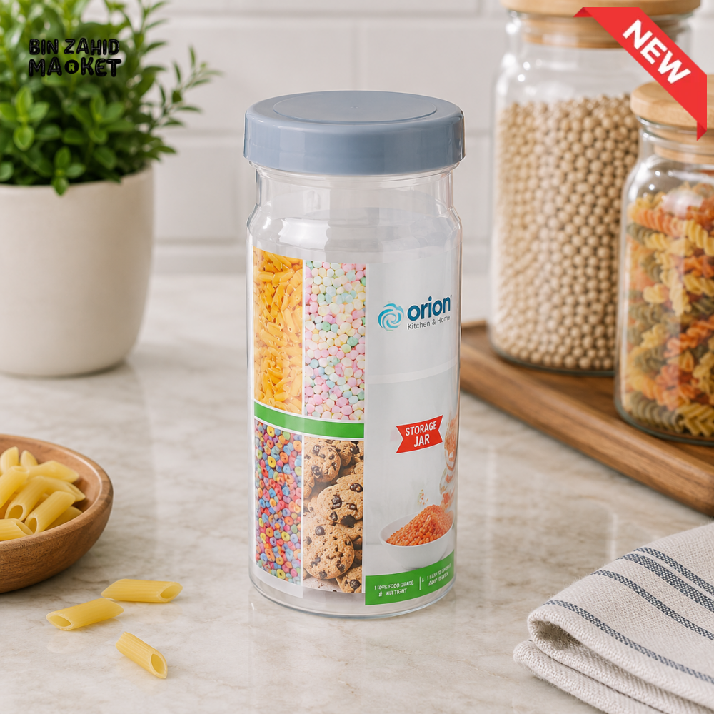 ZIBA AIRTIGHT TALL FOOD STORAGE JAR | MULTIPURPOSE KITCHEN STORAGE CONTAINER