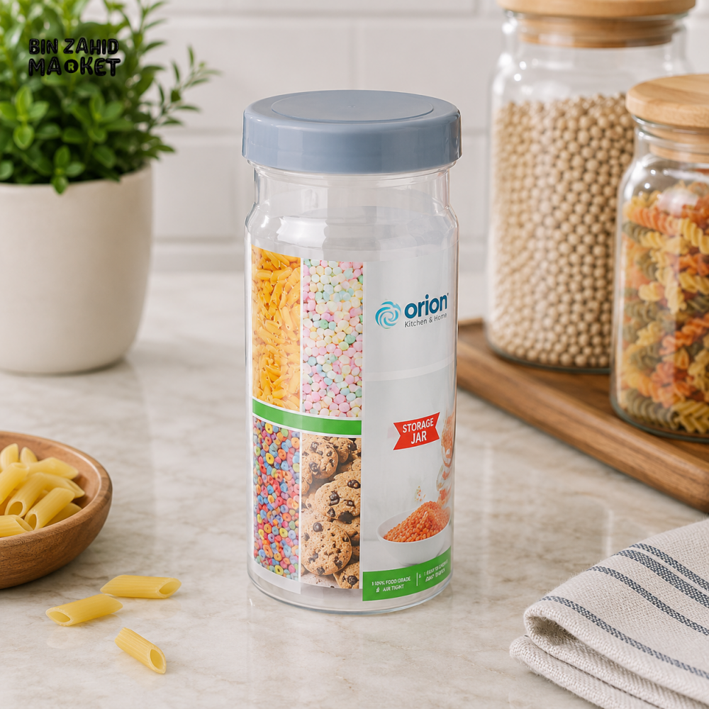 ZIBA AIRTIGHT TALL FOOD STORAGE JAR | MULTIPURPOSE KITCHEN STORAGE CONTAINER