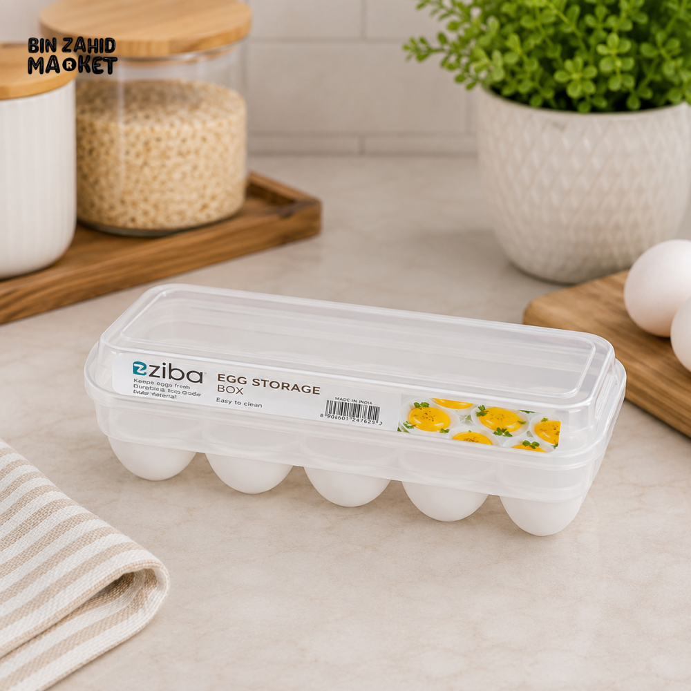 ZIBA EGG STORAGE BOX | REFRIGERATOR EGG HOLDER CONTAINER