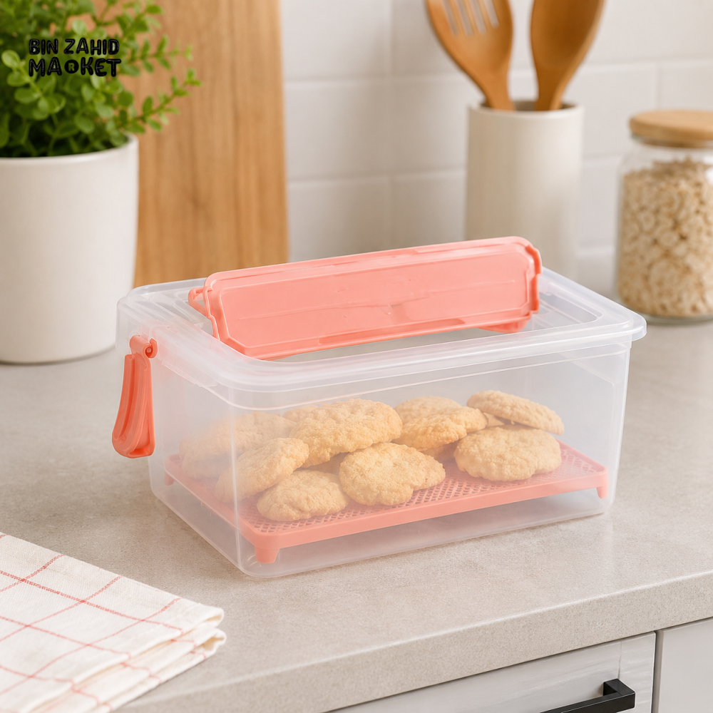ZIBA FRESH KEEP FOOD STORAGE CONTAINER WITH DRAIN TRAY