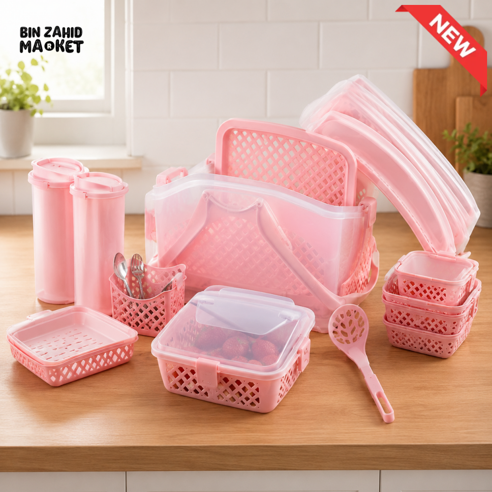 ZIBA MULTIPURPOSE KITCHEN ORGANIZER SET - 72 PIECE SET