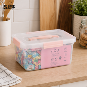 ZIBA MULTIPURPOSE STORAGE BOX WITH HANDLE - 9/5 LITER
