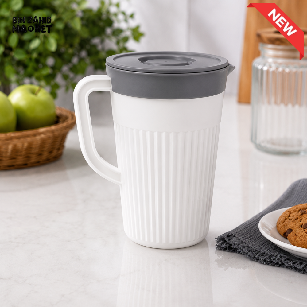 ZIBA PLASTIC WATER JUG WITH LID - 1500 ML