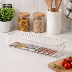 ZIBA REFRIGERATOR STORAGE BIN WITH LID - 3000 ML