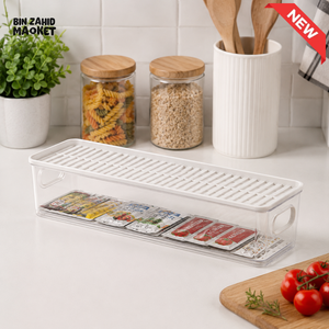 ZIBA REFRIGERATOR STORAGE BIN WITH LID - 3000 ML
