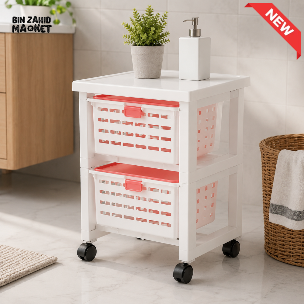 ZIBA ROLLING STORAGE ORGANIZER KABAN - 2 RACK
