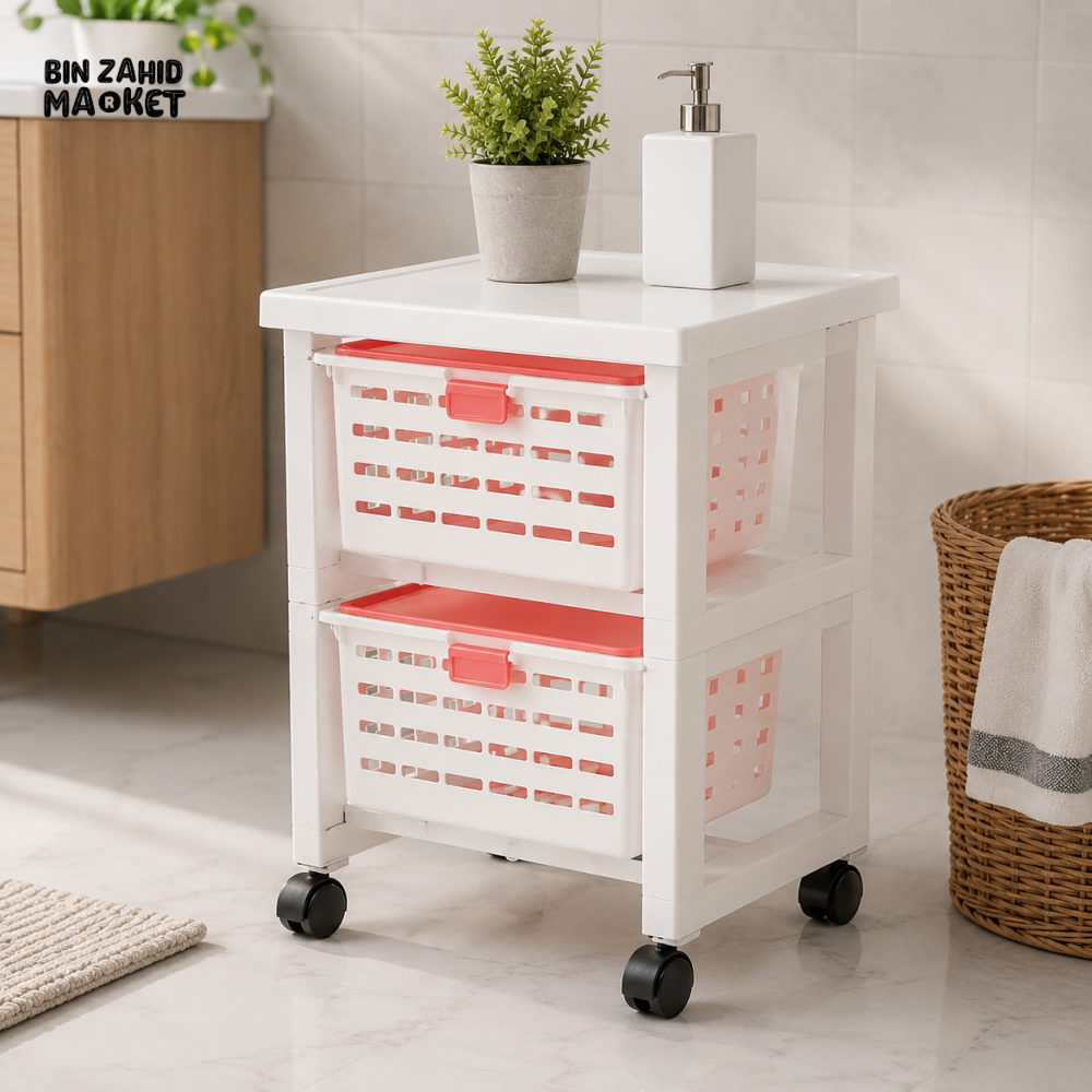 ZIBA ROLLING STORAGE ORGANIZER KABAN - 2 RACK